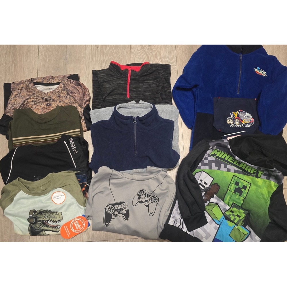 Boys Size 6/7 Long Sleeve Top Hoodies Pullover Lot